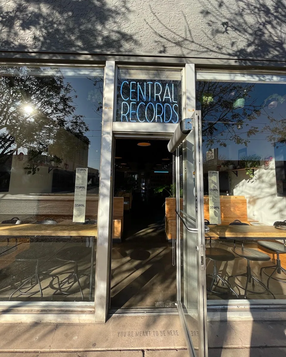 Central Records storefront exterior at 833 Central