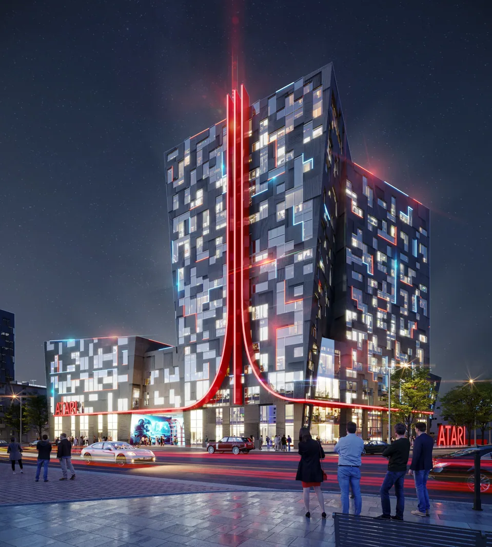 Architectural visualization of Atari Hotel Phoenix