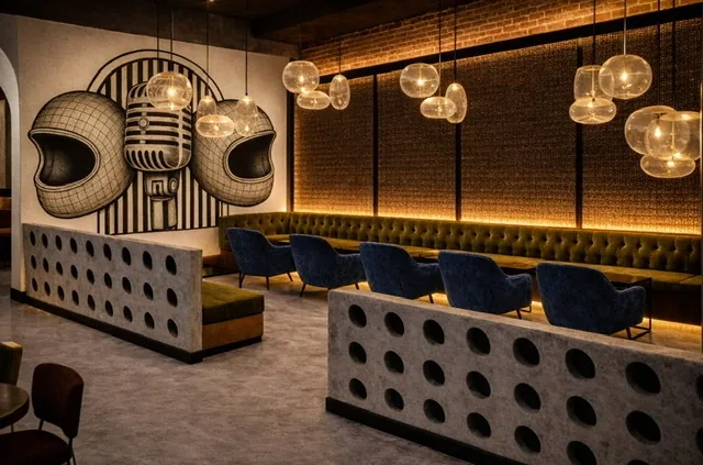 Interior of Off The Record singalong bar