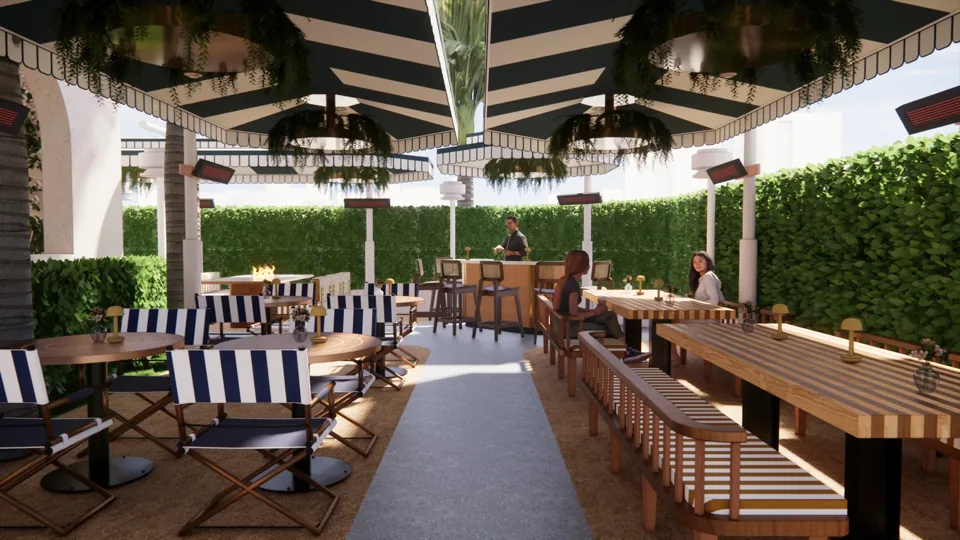 Ada garden and dining design
