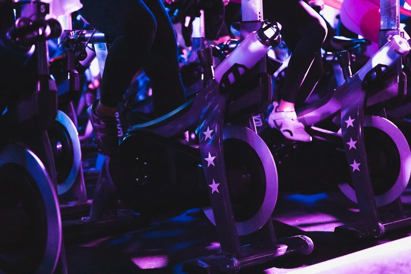 Cycling class at a Rev’d Fitness studio