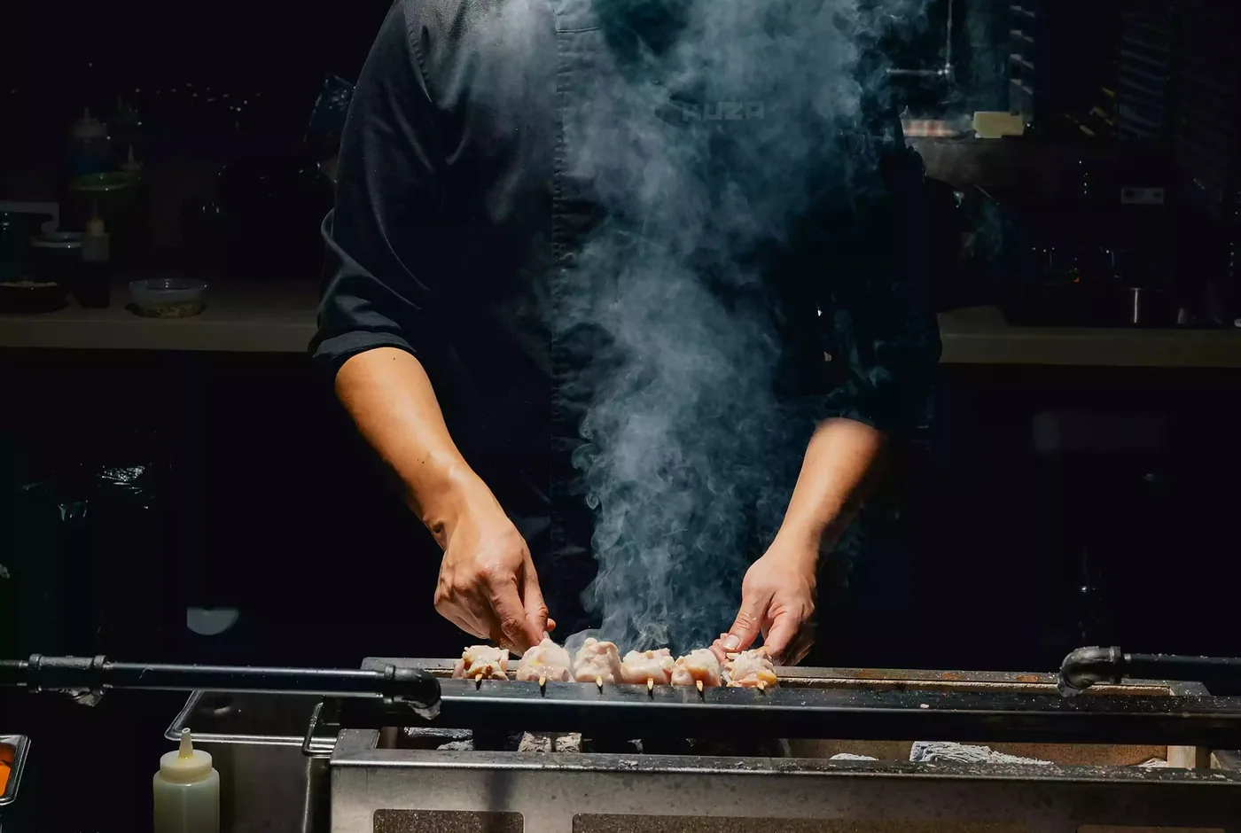 Robata cooking image from Clive Collective’s Kuza brand